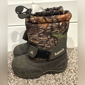 Kamik Kids' Camo Snow Boots Size 8c